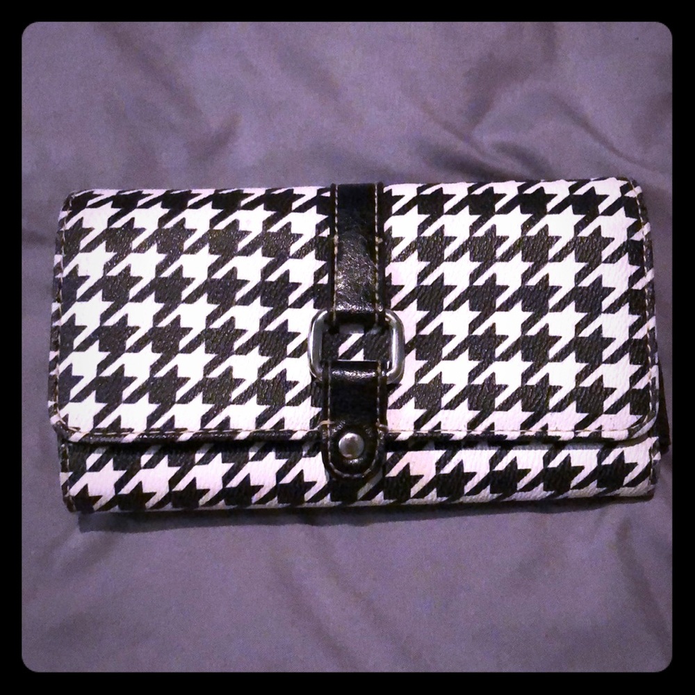 Black and white clutch